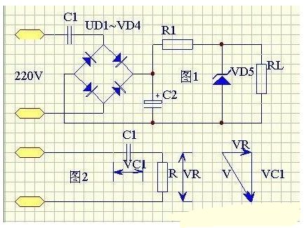 幾個(gè)最簡(jiǎn)儉樸用的1000UF 6.3V電容降壓原理闡發(fā)