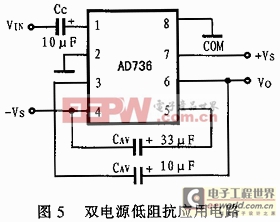 AC－DC轉(zhuǎn)換器AD736在RMS儀表電路中的設(shè)計(jì) 